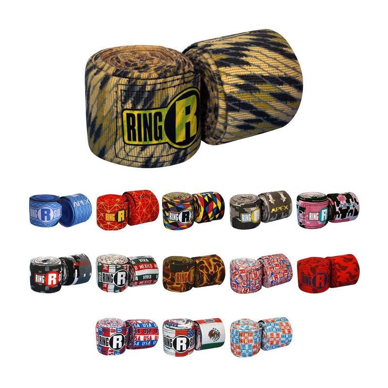 Ringside Apex Boxing Training Hand Wraps (Pair) Snake, One Size